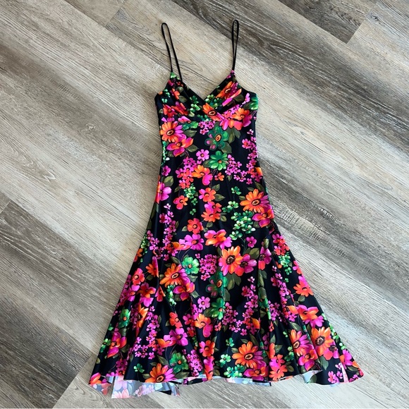 NWT Amen Fluo Floral midi dress as seen on Hailey Bieber - Picture 10 of 11